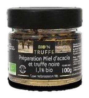 Miel d'acacia à la truffe noire 1,1%